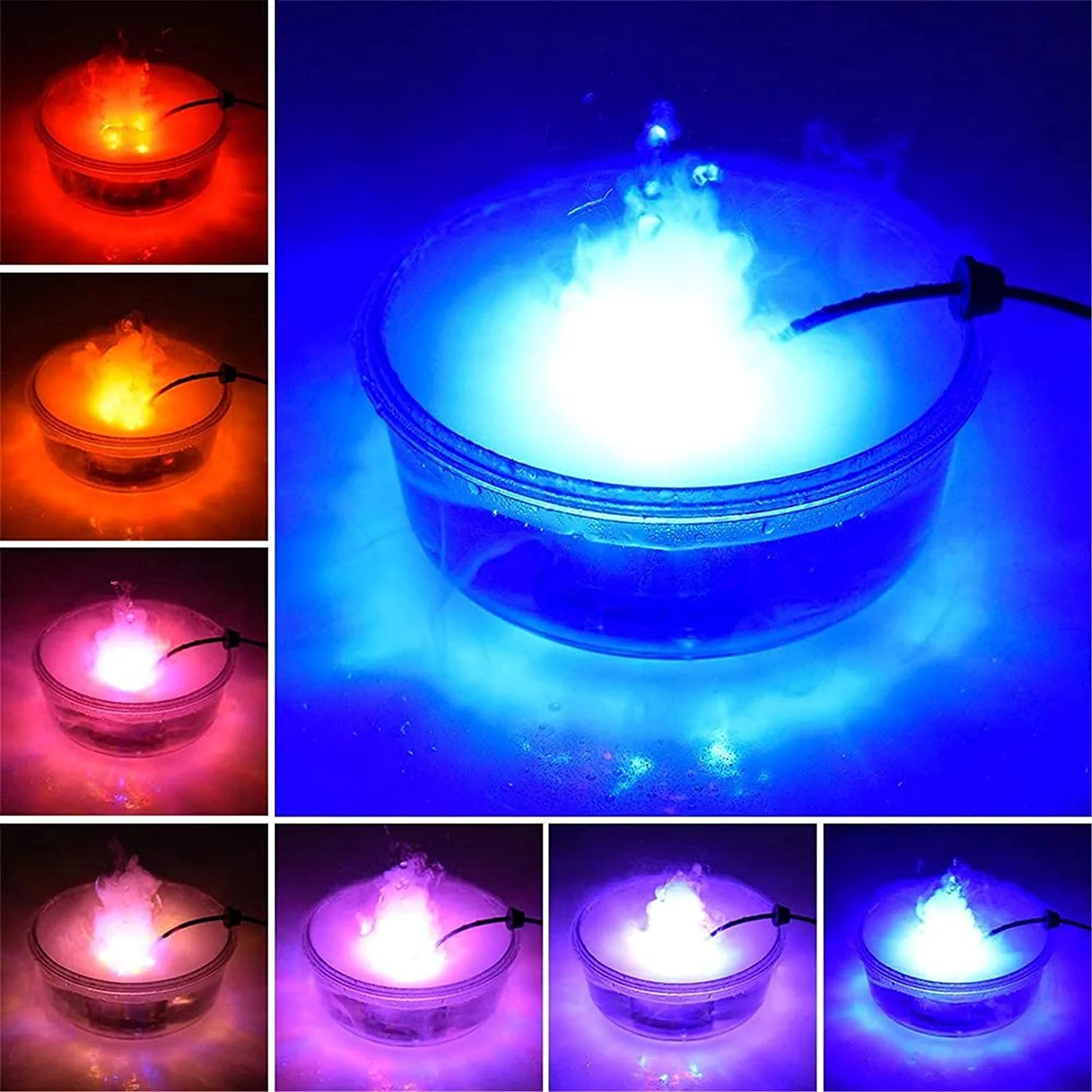 Halloween Pumpkin Smoke Witch Bucket Color Changing Lights - Image 2