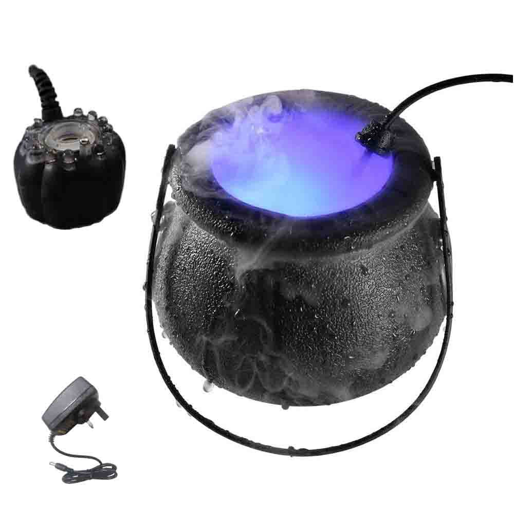 Halloween Pumpkin Smoke Witch Bucket Color Changing Lights - Image 5