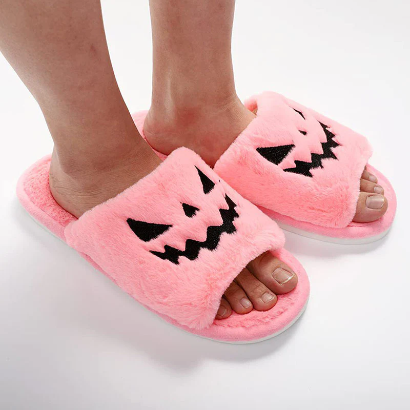 Halloween Shoes Winter Cute Warm Home Slippers Women - Image 2