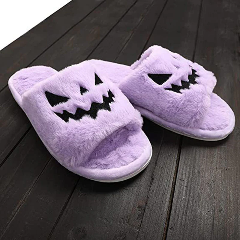 Halloween Shoes Winter Cute Warm Home Slippers Women - Image 4