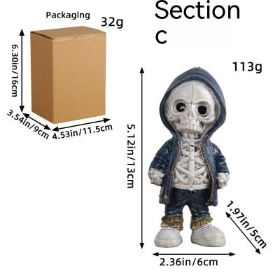 Zombie Ghost Halloween Hooded Skull Fashion Decorative Ornament - Image 10