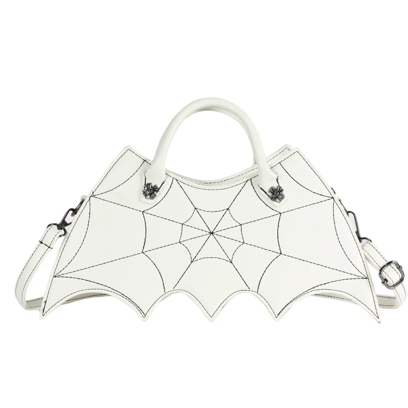 Halloween Spider Web Shape Shoulder Bags Personality Batgirl Tide Pu Handbags Fashoin Messenger Crossbody Bag - Image 12