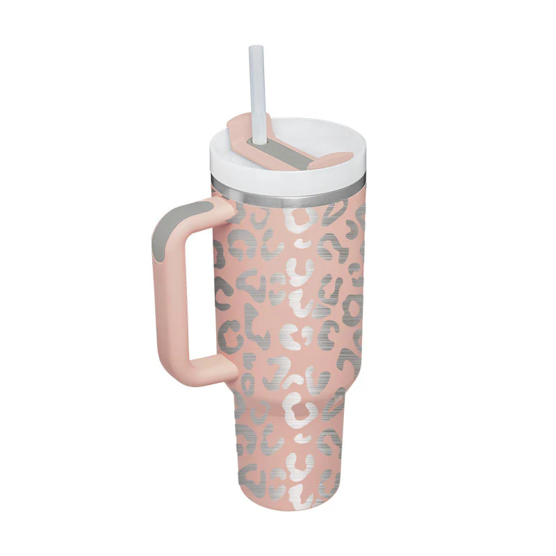 Halloween Thermal Mug 40oz Straw Coffee Insulation Cup With Handle - Image 19