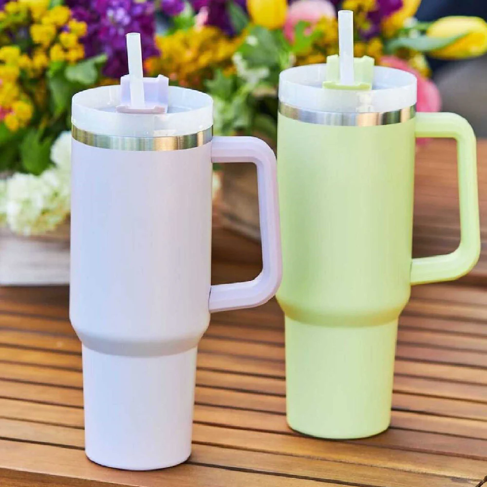 Halloween Thermal Mug 40oz Straw Coffee Insulation Cup With Handle - Image 2