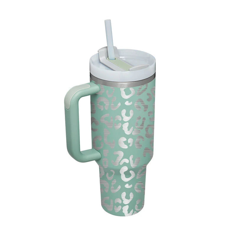 Halloween Thermal Mug 40oz Straw Coffee Insulation Cup With Handle - Image 20