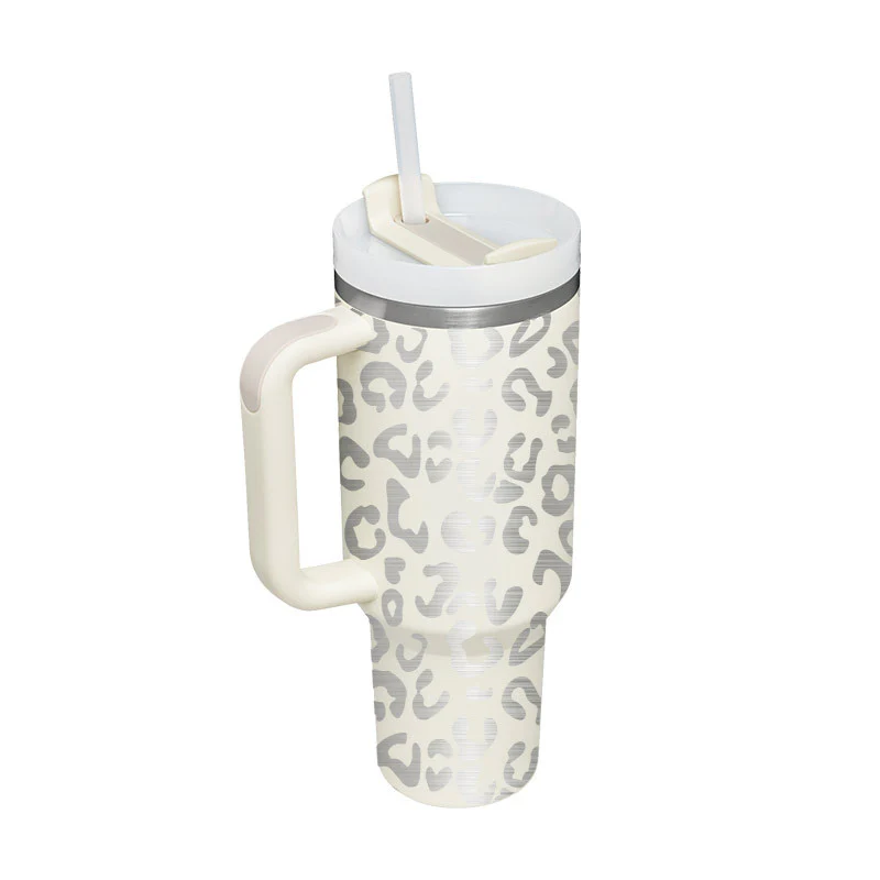 Halloween Thermal Mug 40oz Straw Coffee Insulation Cup With Handle - Image 21