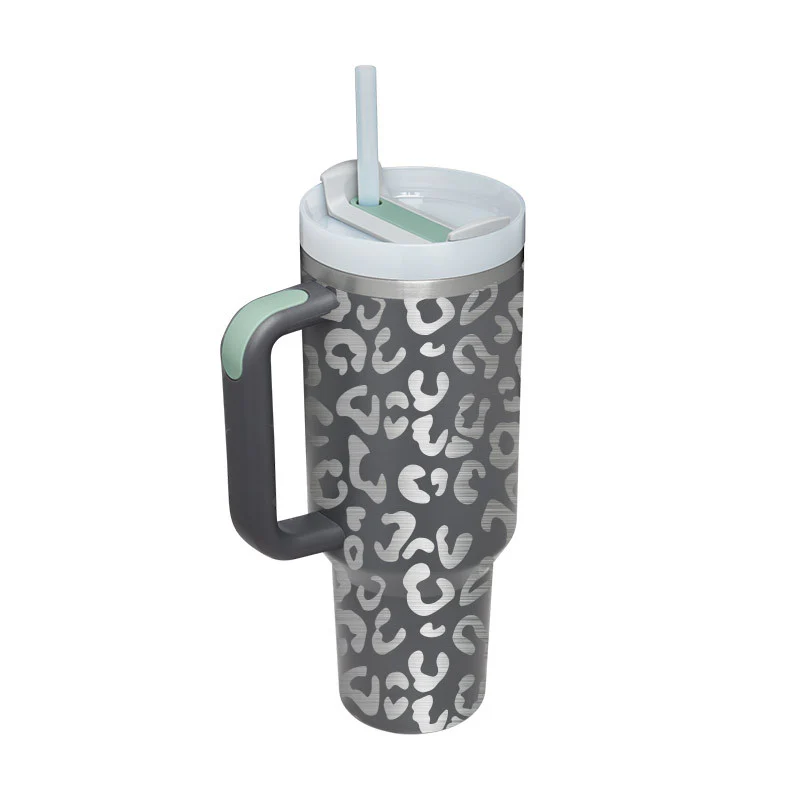 Halloween Thermal Mug 40oz Straw Coffee Insulation Cup With Handle - Image 22