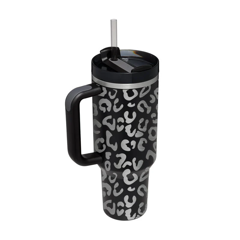 Halloween Thermal Mug 40oz Straw Coffee Insulation Cup With Handle - Image 23