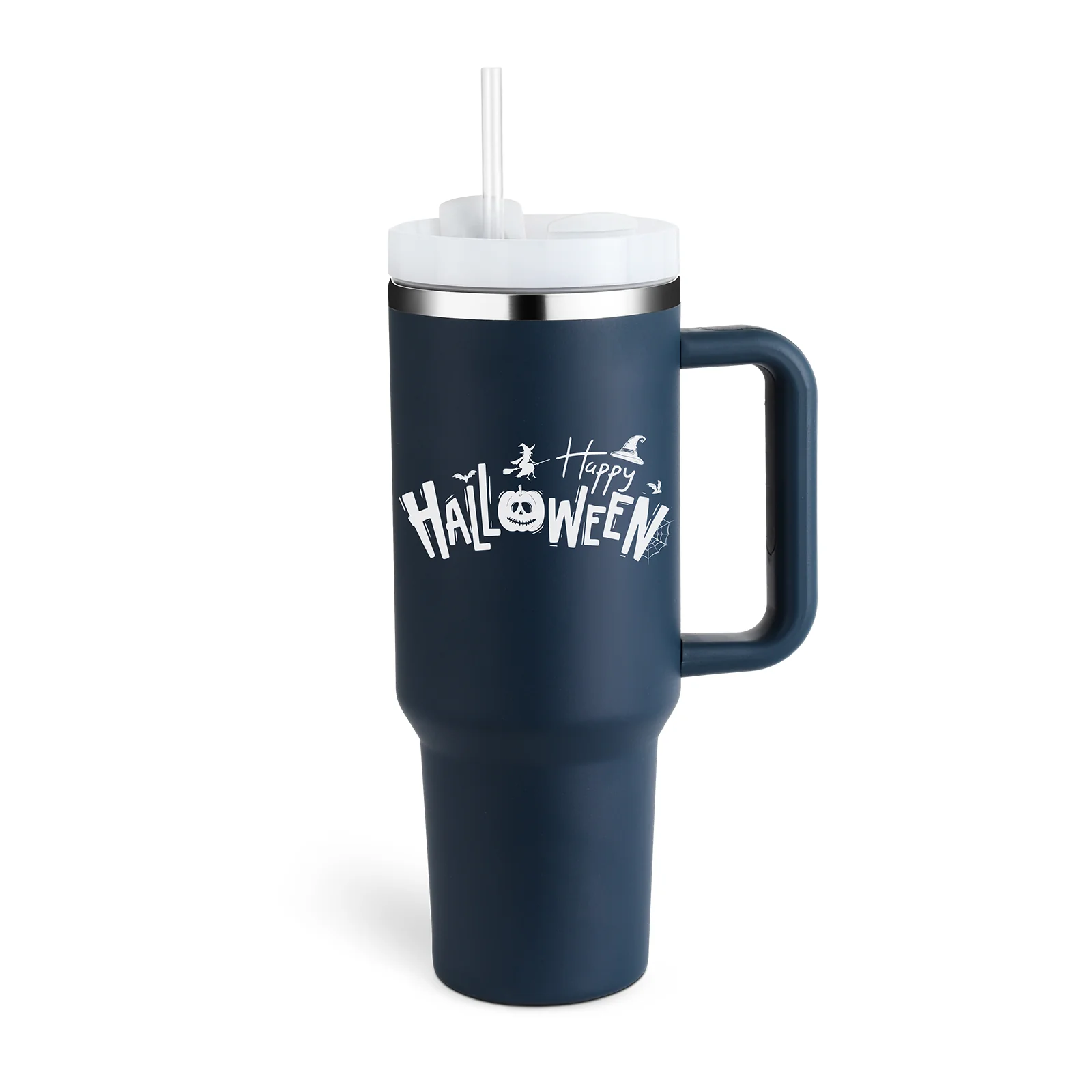 Halloween Thermal Mug 40oz Straw Coffee Insulation Cup With Handle - Image 30