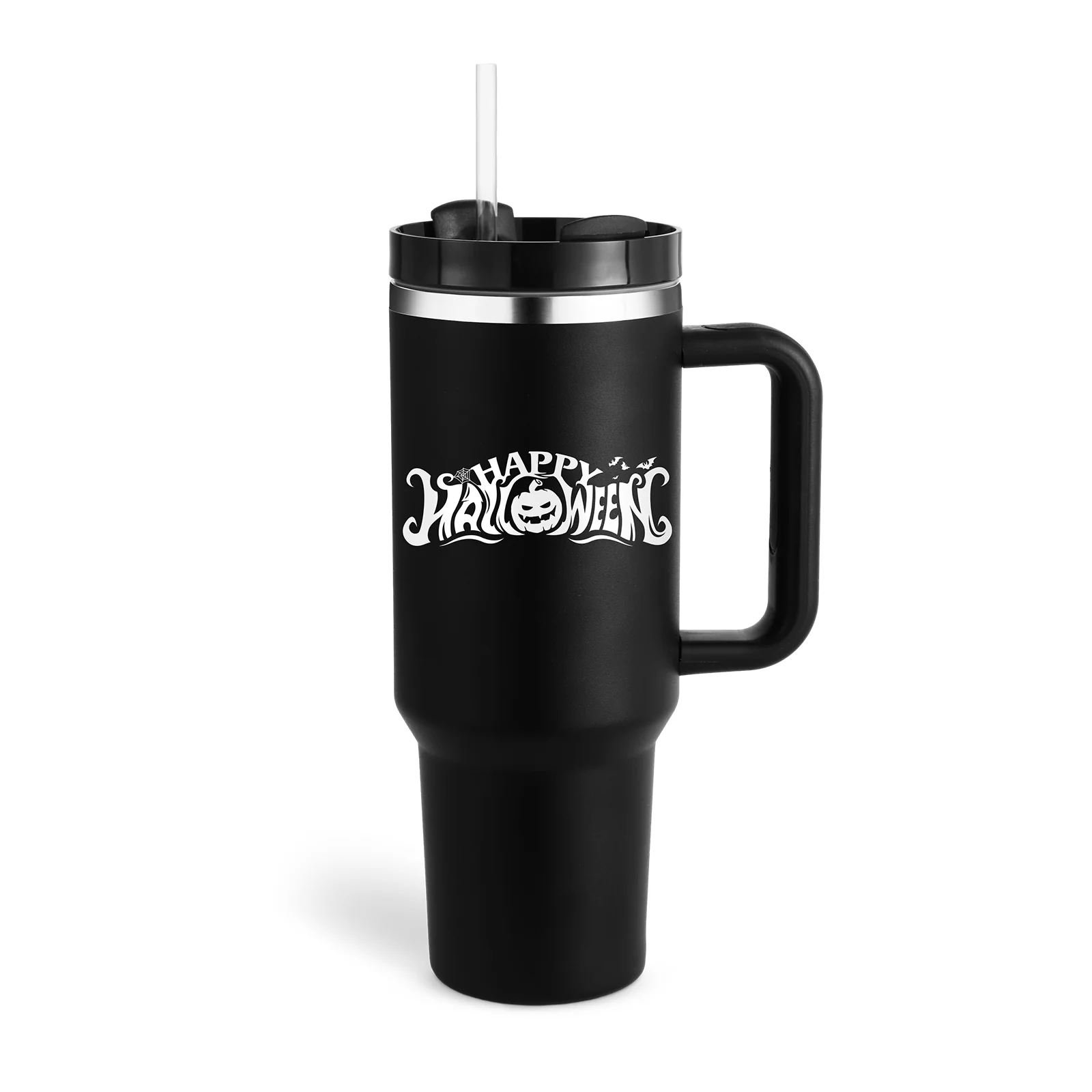 Halloween Thermal Mug 40oz Straw Coffee Insulation Cup With Handle - Image 33