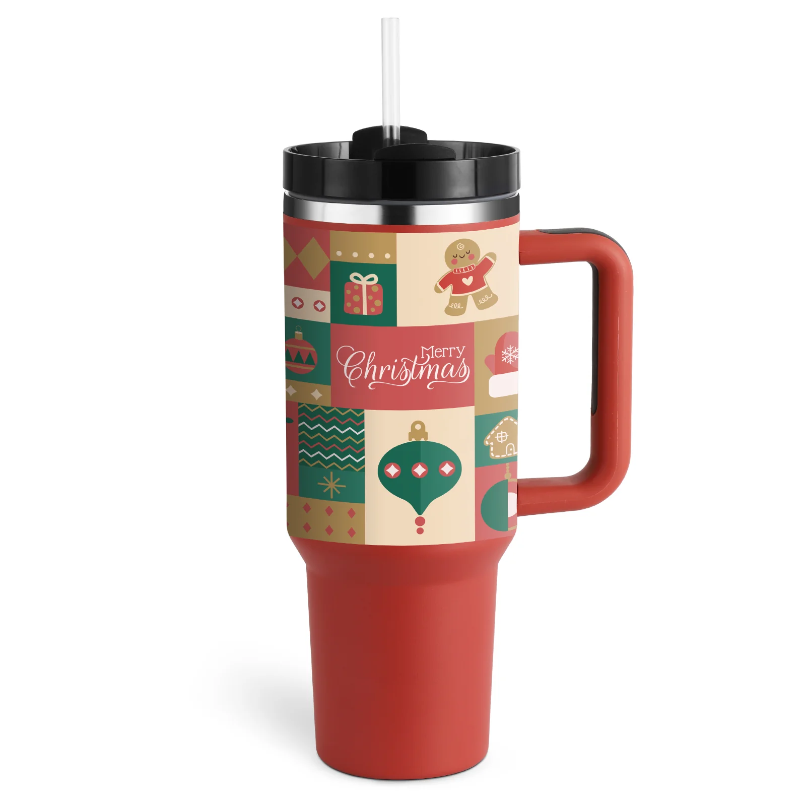 Halloween Thermal Mug 40oz Straw Coffee Insulation Cup With Handle - Image 34