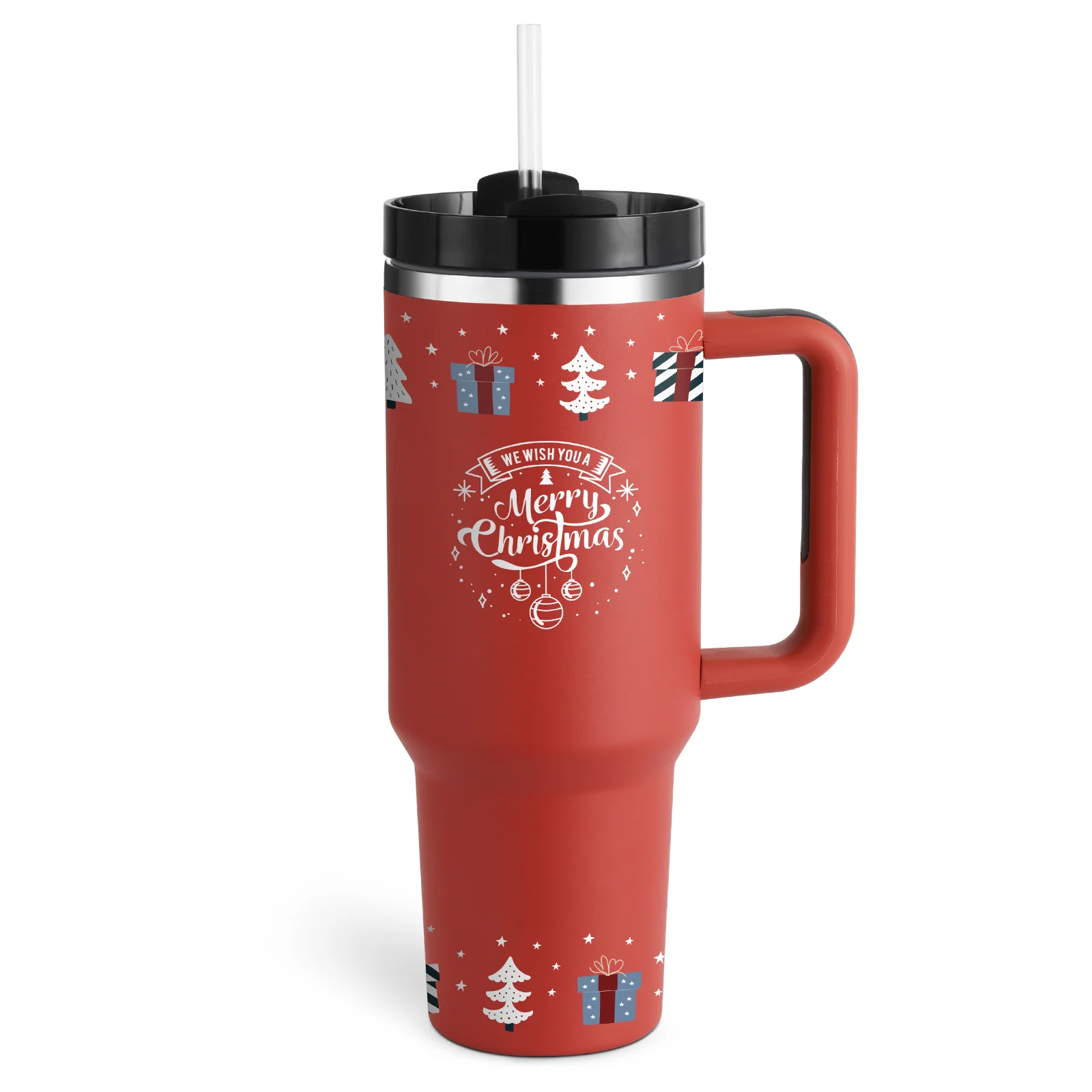 Halloween Thermal Mug 40oz Straw Coffee Insulation Cup With Handle - Image 35