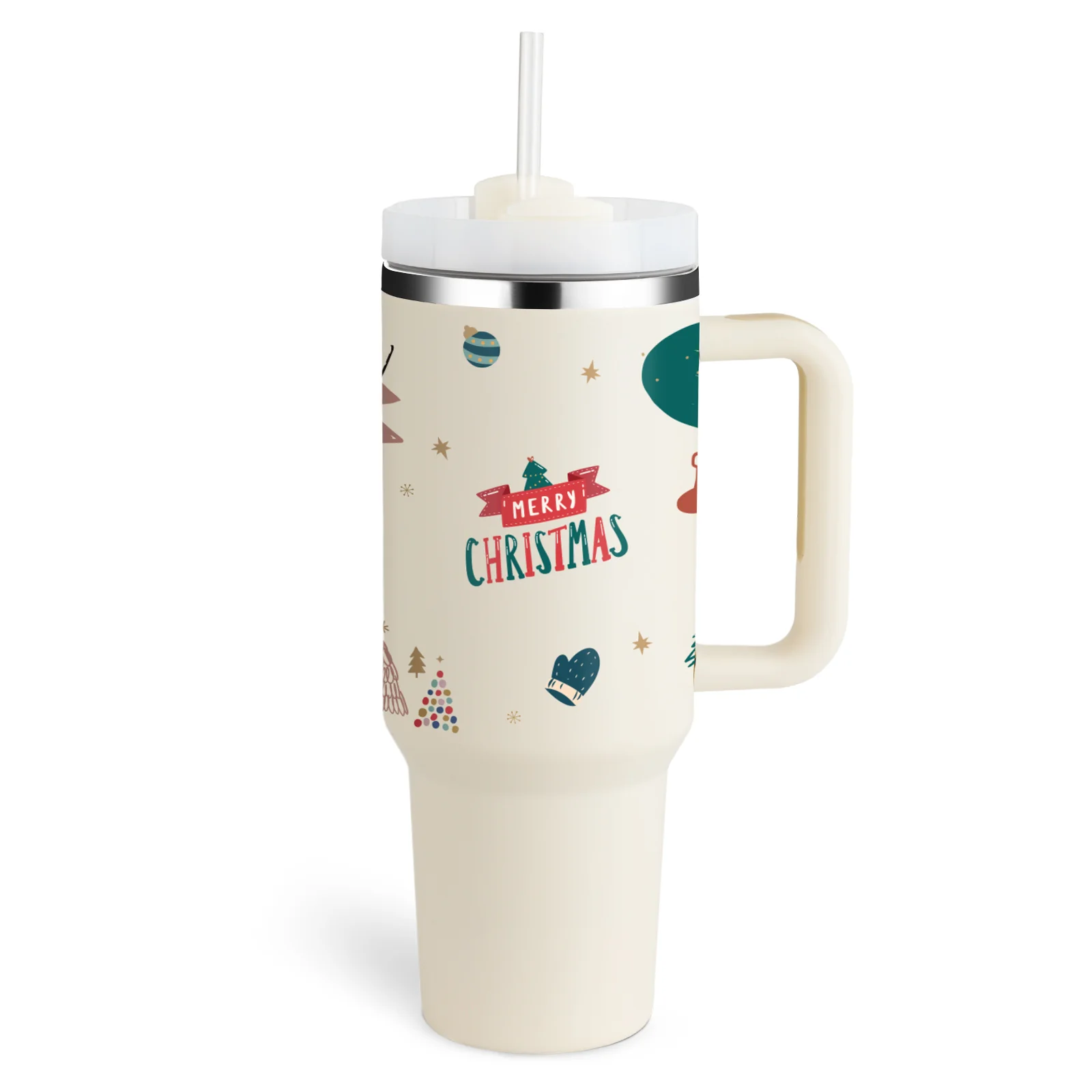 Halloween Thermal Mug 40oz Straw Coffee Insulation Cup With Handle - Image 36