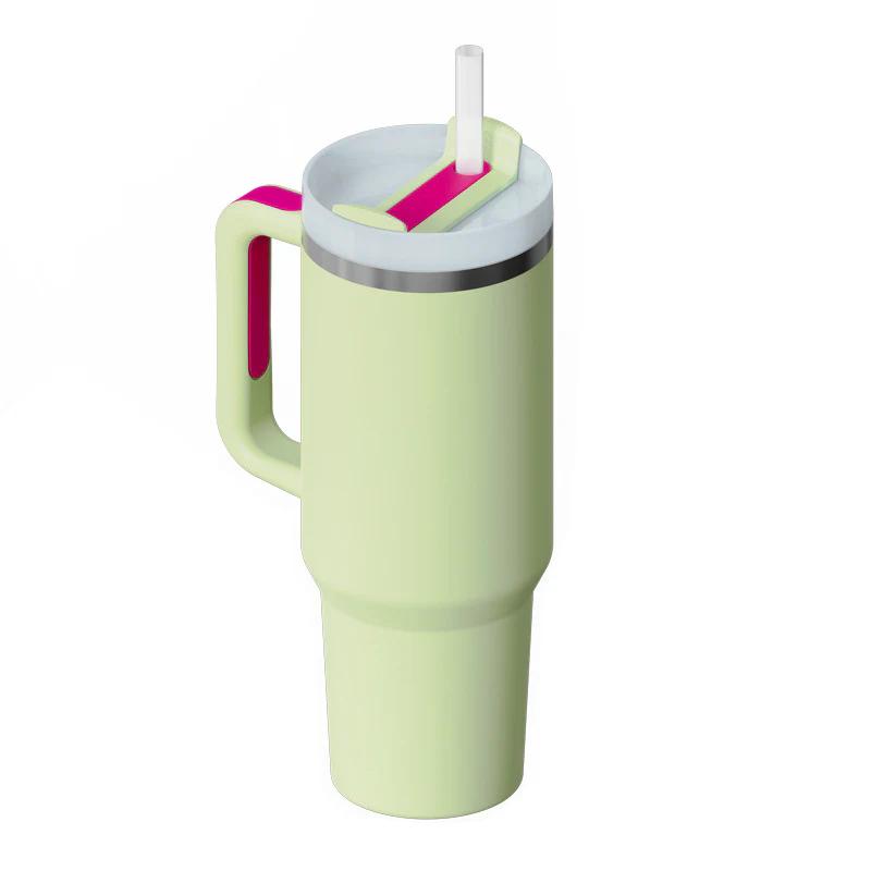 Halloween Thermal Mug 40oz Straw Coffee Insulation Cup With Handle - Image 4