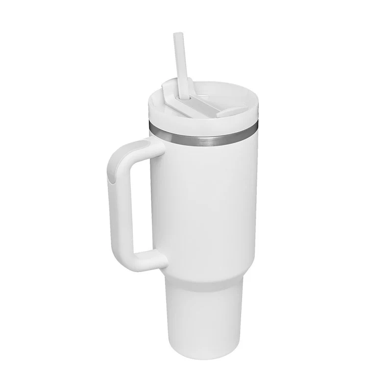 Halloween Thermal Mug 40oz Straw Coffee Insulation Cup With Handle - Image 5
