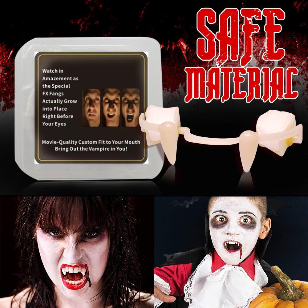 Halloween Vampire Teeth Retractable Fangs Masquerade Party Horror Zombie Teeth Cosplay Costume Props - Image 5