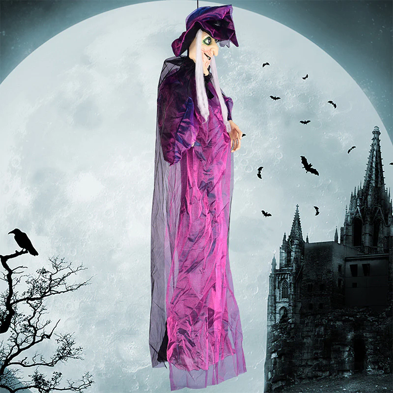 Halloween Voice-activated Horror Electric Witch Toy Ghost Festival Bar Outdoor Decorations Arrangement Props - Image 3
