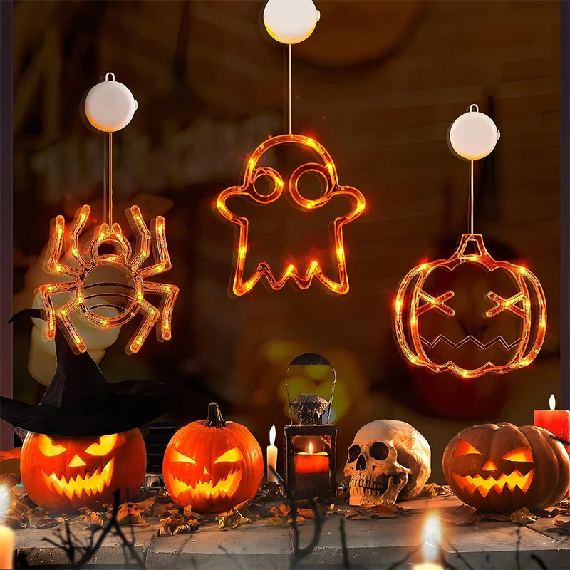 Halloween Party Window Hanging LED suction cup lamp Light - Image 4