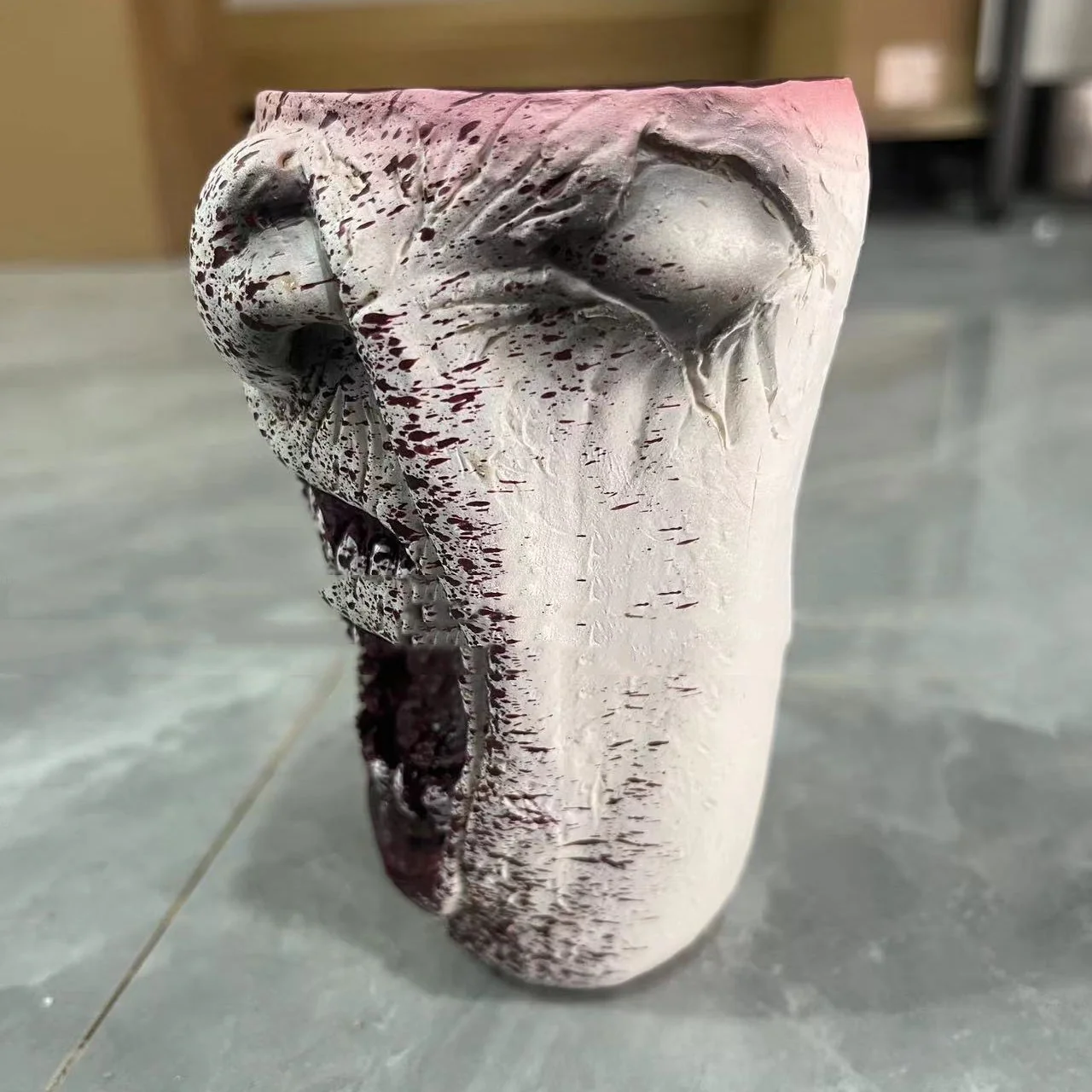 Handmade Gothic Vampire Half Face Mug - Image 5