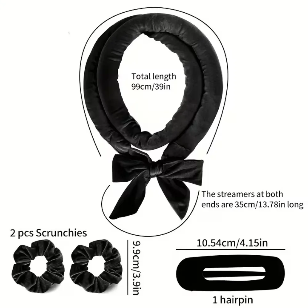 Heatless Hair Curler Set with Optional Bonnet - Image 4