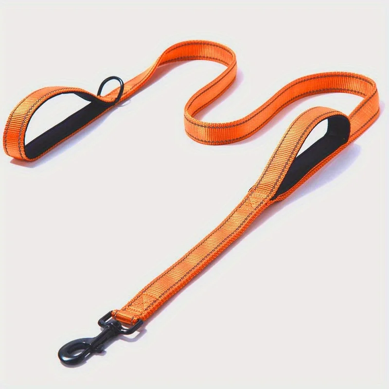 Heavy-Duty Double-Handle Nylon Dog Leash for Training and Control - Image 12