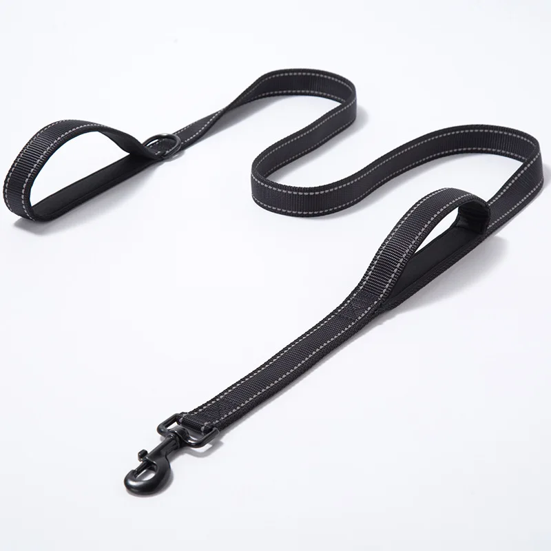 Heavy-Duty Double-Handle Nylon Dog Leash for Training and Control - Image 7