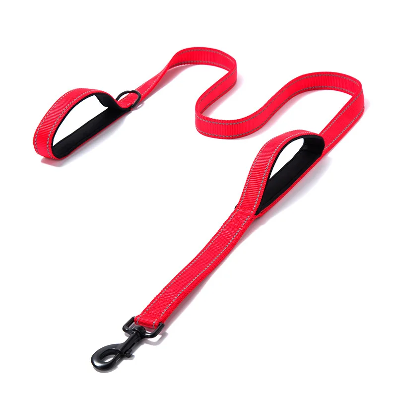 Heavy-Duty Double-Handle Nylon Dog Leash for Training and Control - Image 9