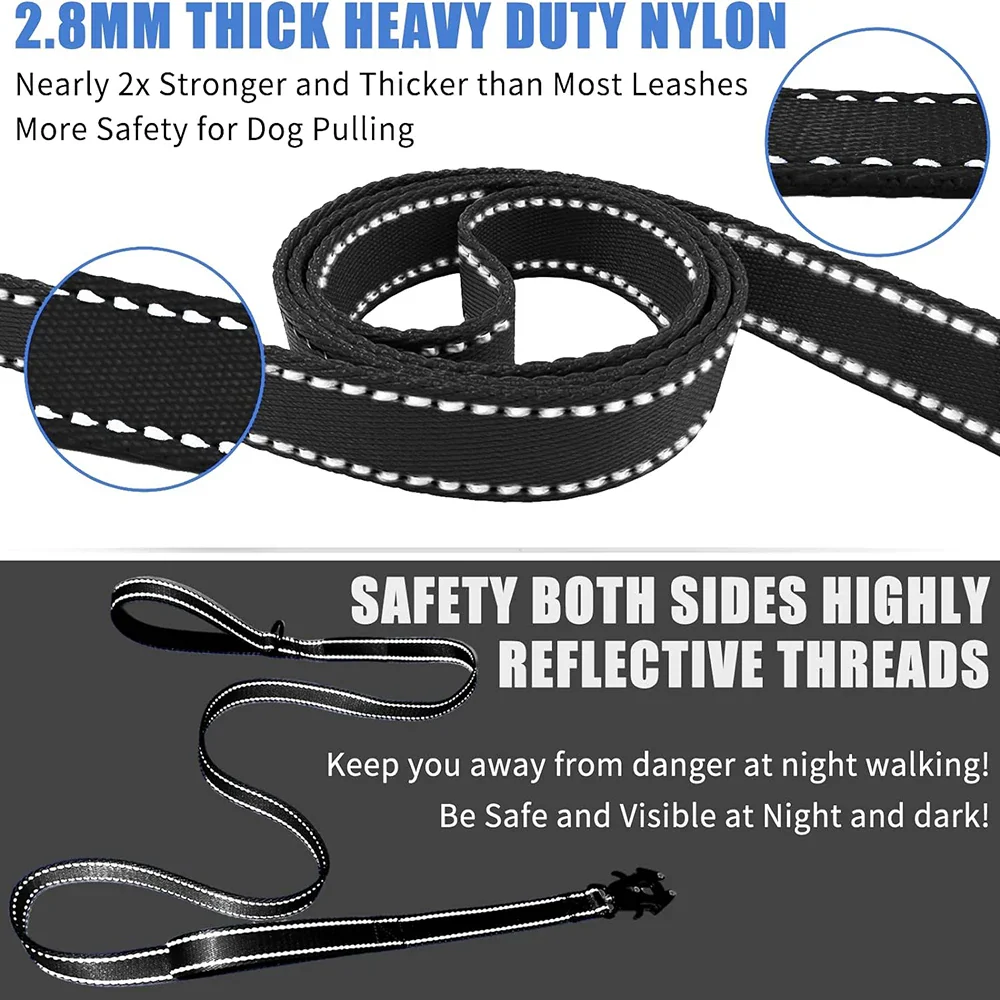 Heavy Duty Reflective Dog Leash - Image 5