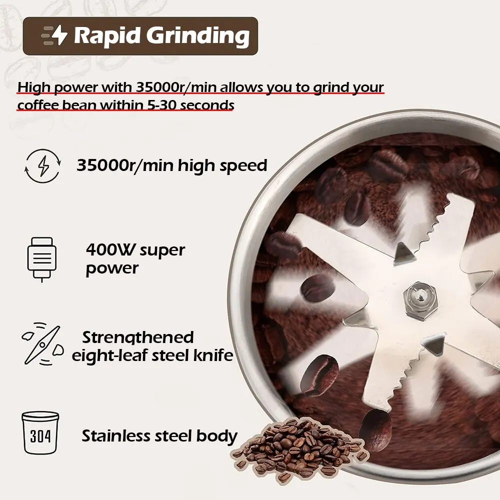 High Power Electric Coffee Grinder - Image 5