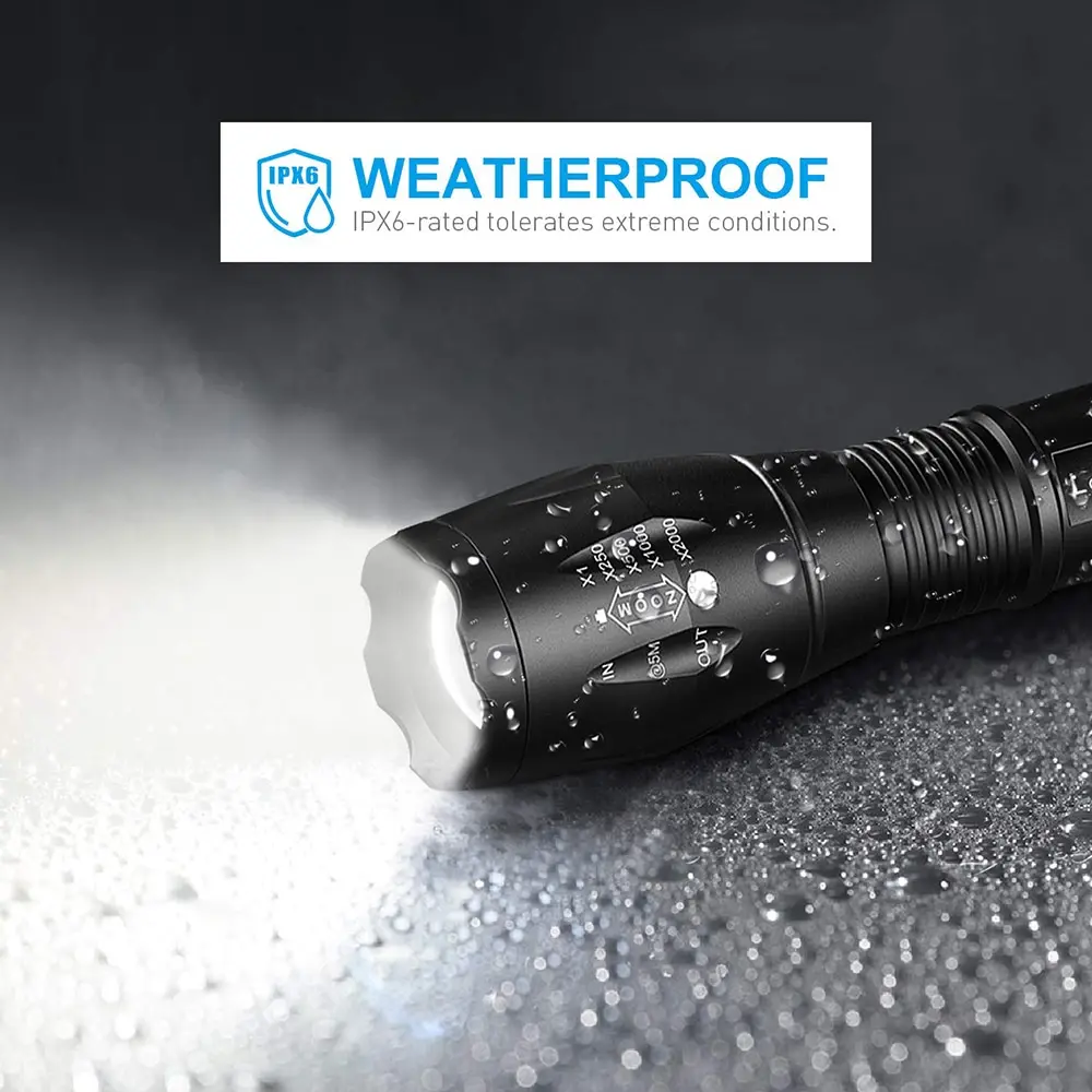High-Power LED Flashlight with 5 Lighting Modes - Image 4