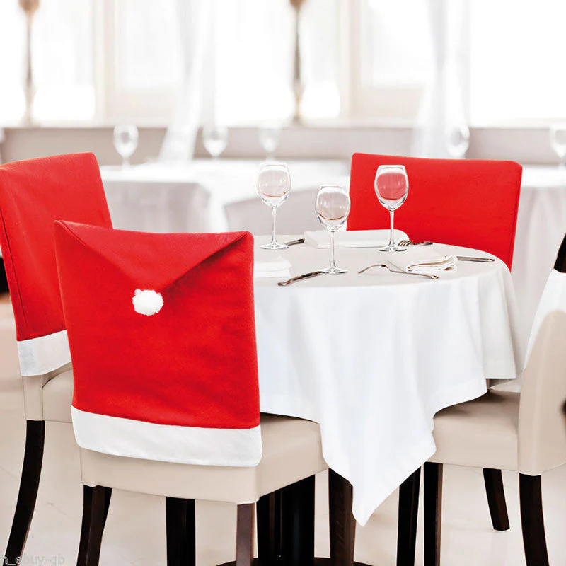 High Quality Christmas Decorated Chair Cover Set - Image 3