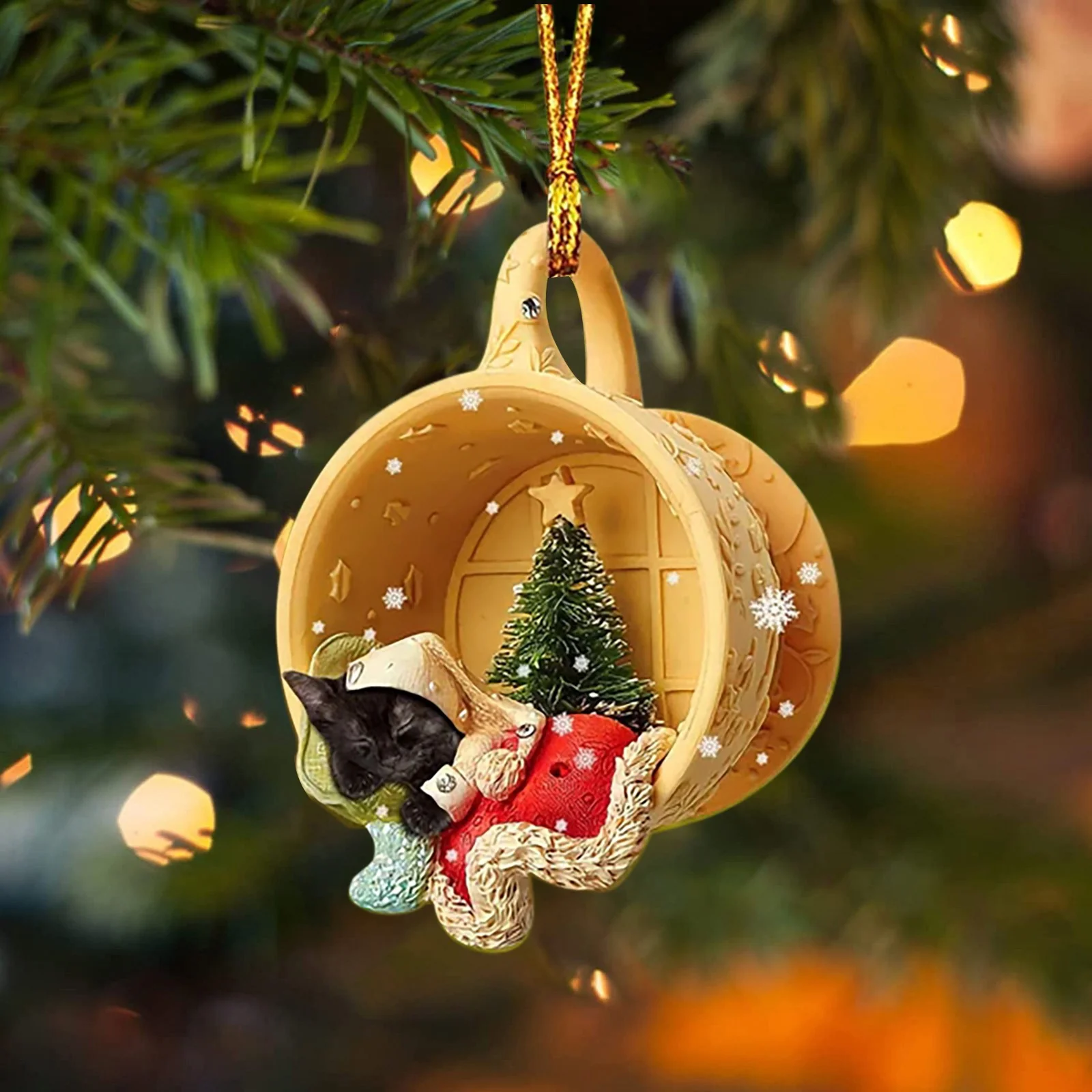 Home Acrylic Sausage Dog Hanging Decorations - Image 2
