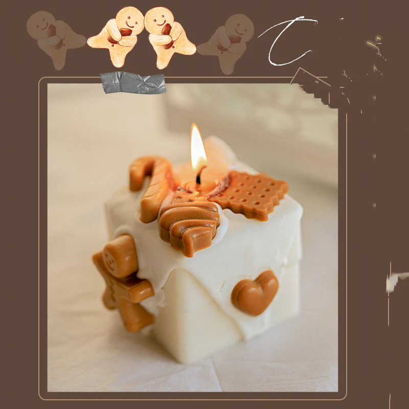 Homemade Gingerbread Man Christmas Scented Candle - Image 7