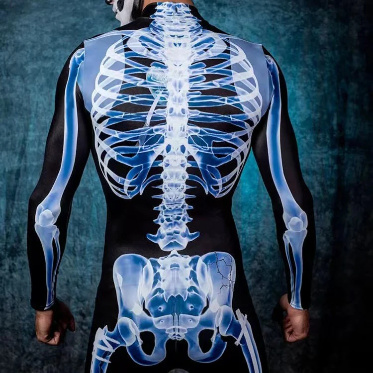 Horror Skull Frame Printed Jumpsuit - Image 3