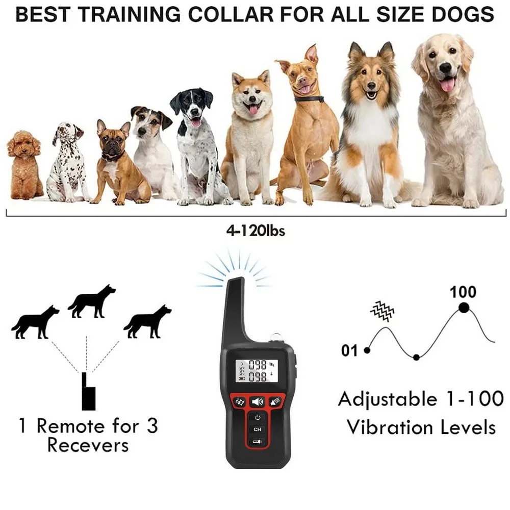 Humane Pet Dog Training Collar with Long-Range Remote - Image 4