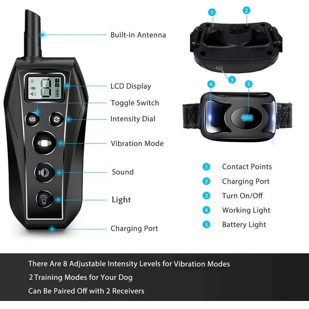 Humane Vibration Pet Training Collar - Without Shock Mode - Image 2