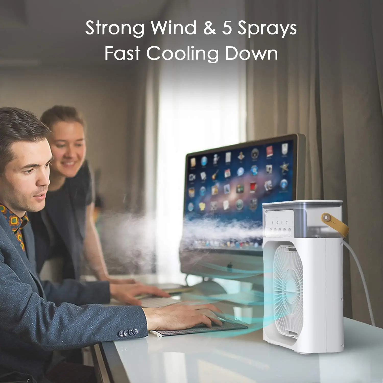 HydroCool Portable Humidifier Fan Air Conditioner - Image 6