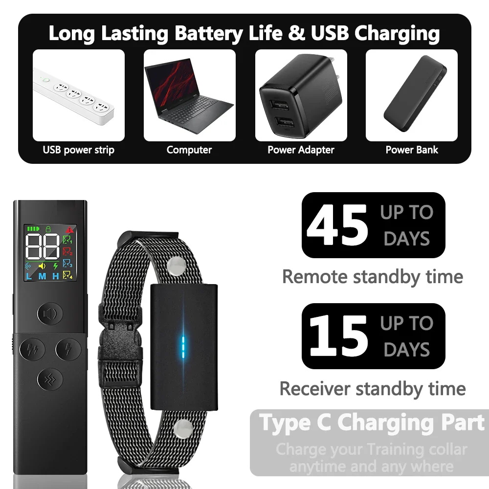 Intelligent Dog Training E-Collar with Remote - Image 2