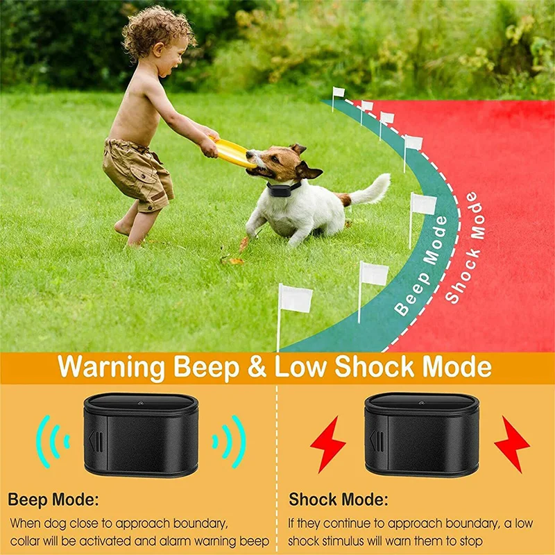 Invisible Wireless Electric Dog Fence System with Outdoor Training Remote Control - Image 3