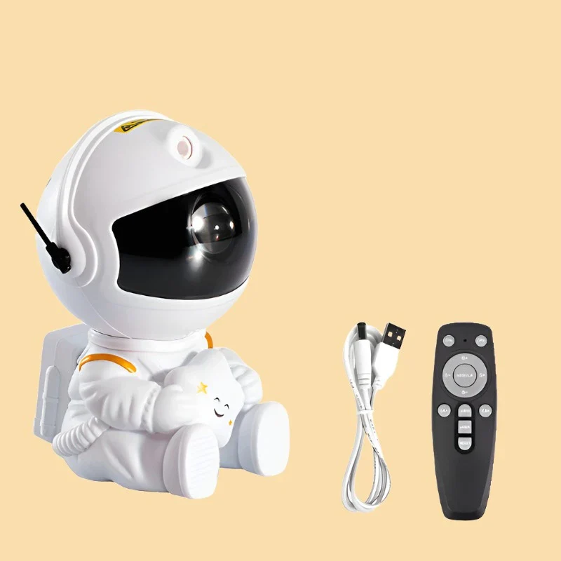 Kids' Astronaut Star Paintable DIY Projector Night Light - Image 11
