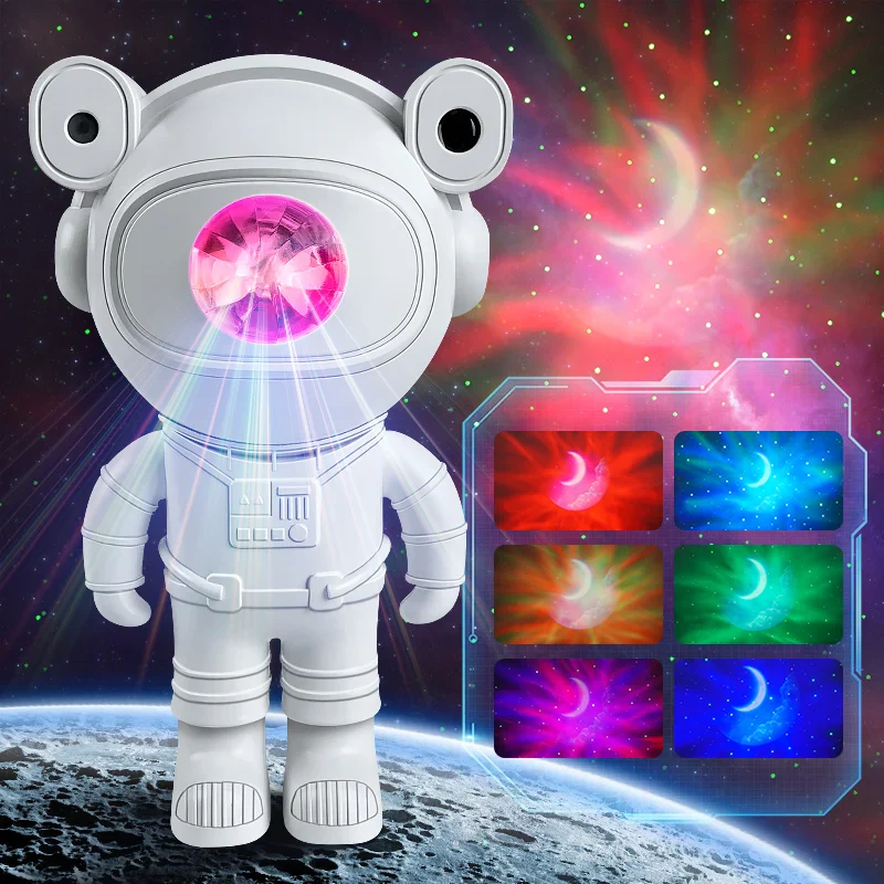 Kids' Astronaut Star Paintable DIY Projector Night Light - Image 2