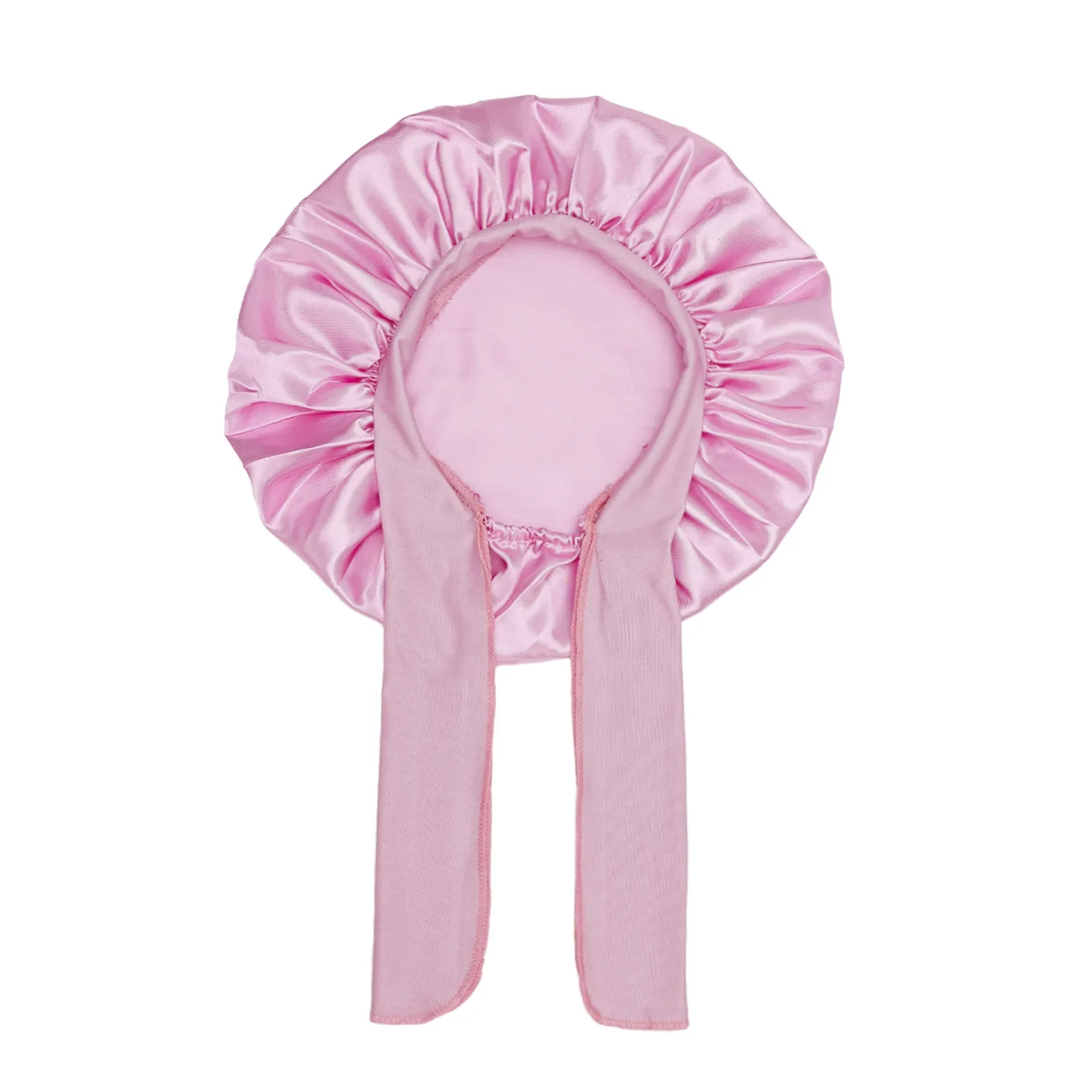 Kids Satin Bonnet With Ribbon - Image 14