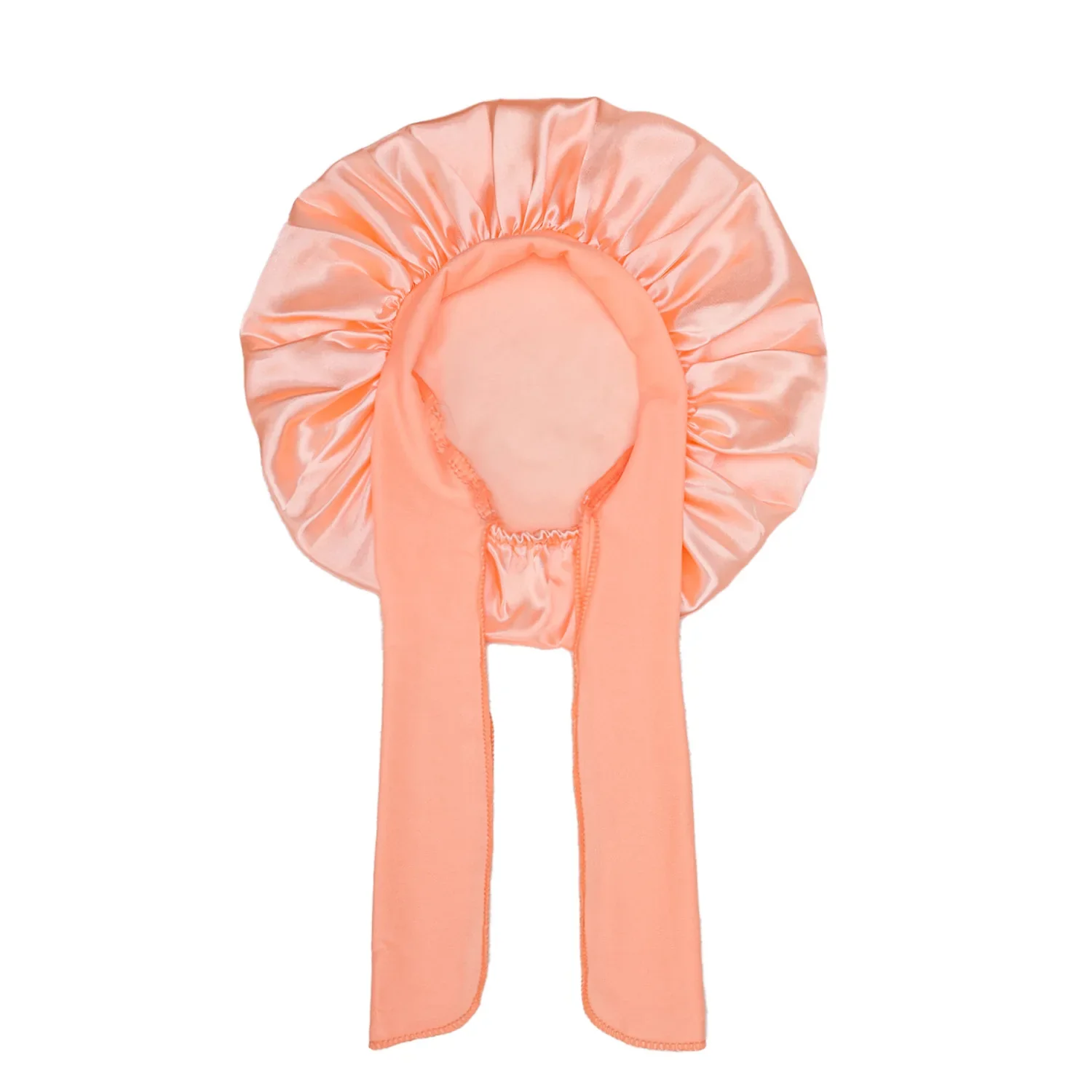Kids Satin Bonnet With Ribbon - Image 5
