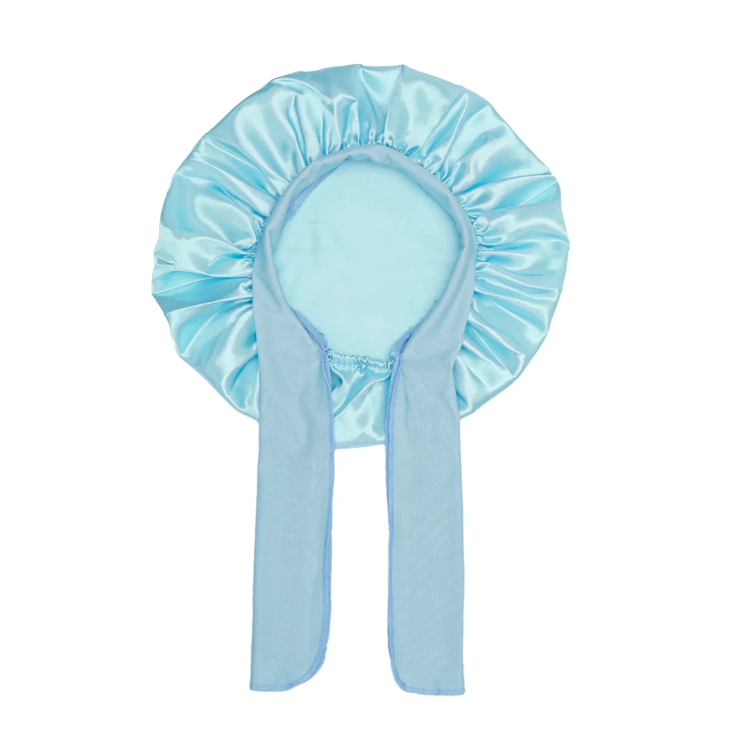 Kids Satin Bonnet With Ribbon - Image 7