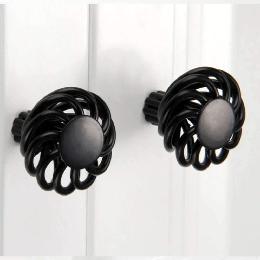 Kitchen Cabinet Door Handles Cupboard Drawer Black Handles Furniture - Image 18