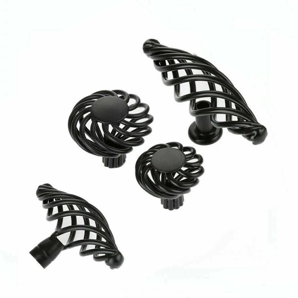Kitchen Cabinet Door Handles Cupboard Drawer Black Handles Furniture - Image 3