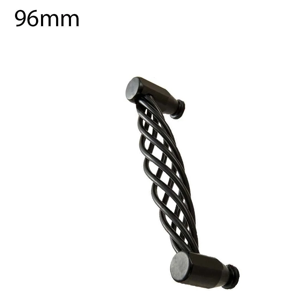 Kitchen Cabinet Door Handles Cupboard Drawer Black Handles Furniture - Image 9