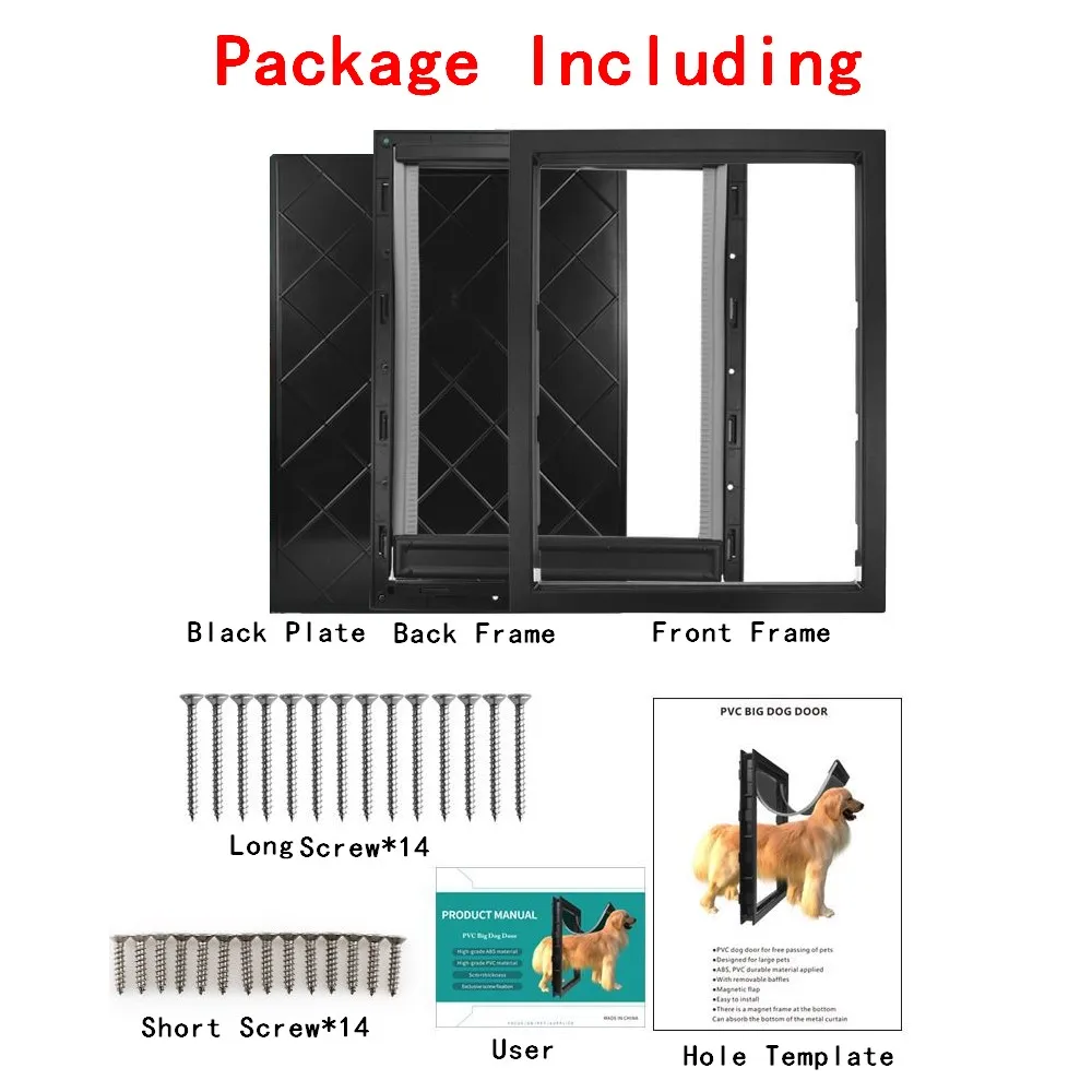 Large Pet Door with PVC Magnetic Closing Mechanism - Image 6