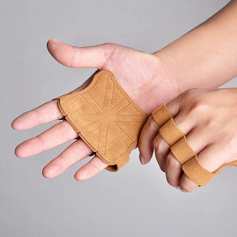 Leather Weight Lifting Training Gloves - Image 3