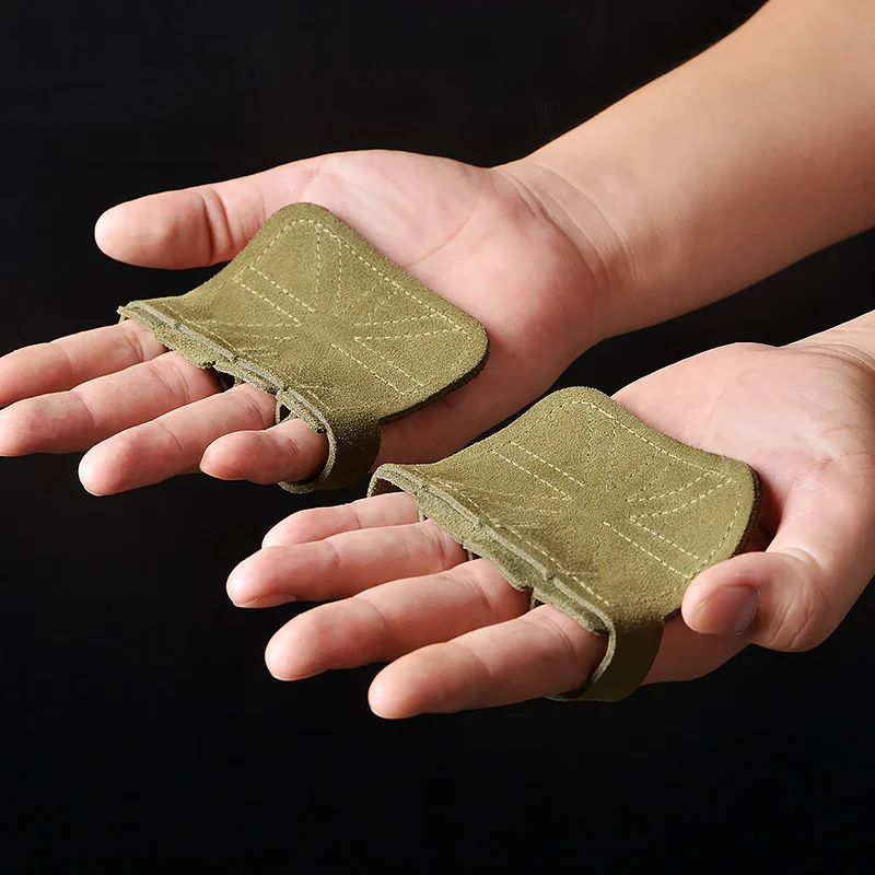 Leather Weight Lifting Training Gloves - Image 7